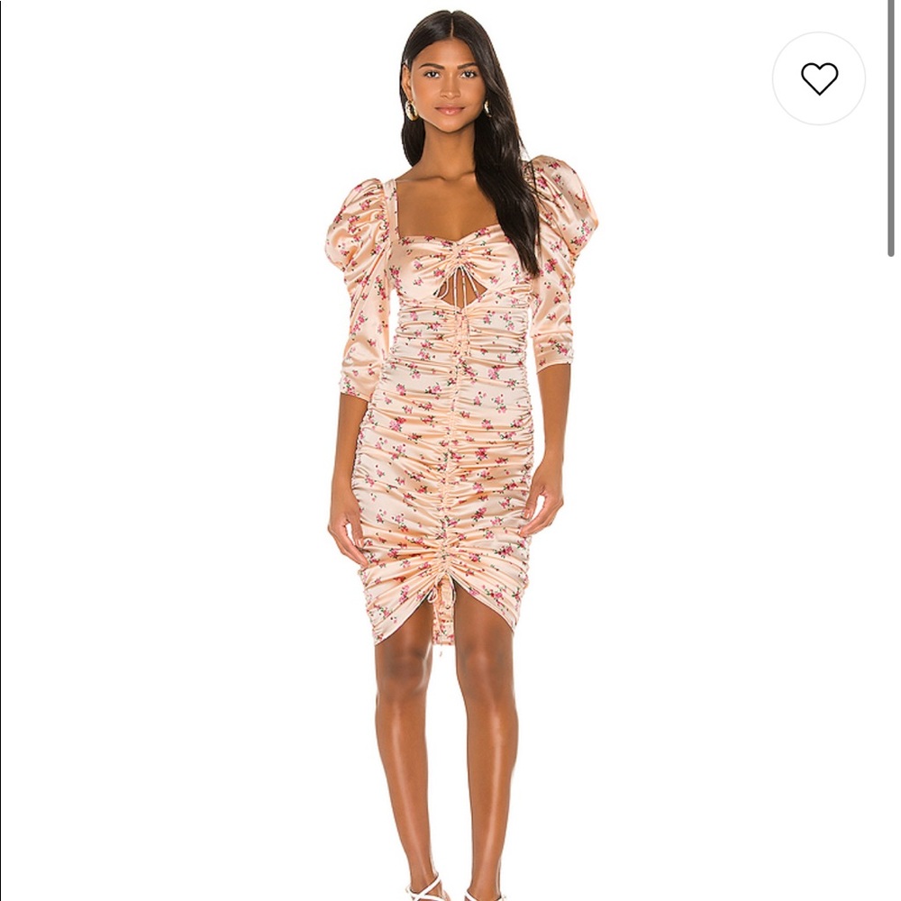 For Love And Lemons Aster Floral Midi Dress